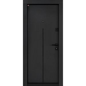 Usa exterior BELLA CASA BC303, fara geam, stanga, metal, 77 x 194 cm, antracit-alb