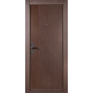 Usa exterior BELLA CASA BC400, fara geam, stanga, metal, 80 x 194 cm, maro