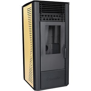 Semineu pe peleti FORNELLO Sophia, 11kW, ivoire