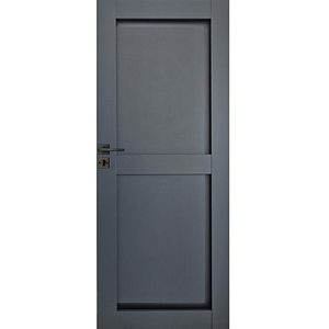 Usa interior Pamate A04, cu plexiglas, reversibila, MDF, 80 x 204 cm, gri antracit