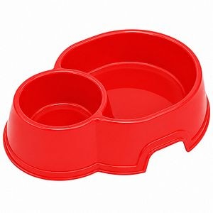 Castron animale GEO, plastic, 24.5 cm, rosu