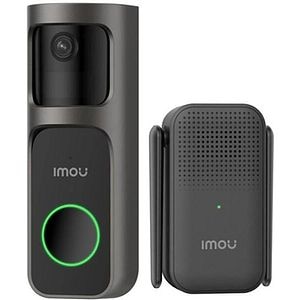 Sonerie video IMOU Doorbell DB-2SP-3T0W/DS2S, 3 MP, 2.3 mm, 5000 mAh, PIR, IR 5m, negru