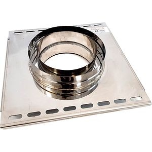 Suport intermediar cos de fum dublu perete VULCANO, diametru 160-220 mm, inox