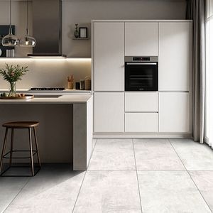 Gresie Interior/Exterior, Alb, portelanata, 120 x 60 cm, suprafata 1,44 mp, PEI 4  Betonico