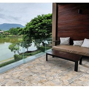Gresie Interior/Exterior, Gri, portelanata, 45 x 45 cm, suprafata 1,25 mp, PEI 3  Pietra