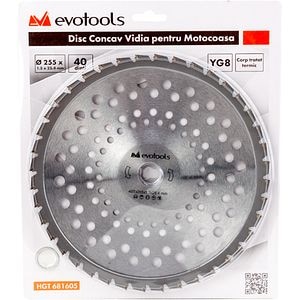 Disc vidia concav EVOTOOLS, otel, 250mm