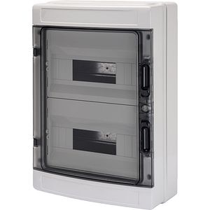 Cofret aparent GEWISS GW40104, 24 module, IP65, alb