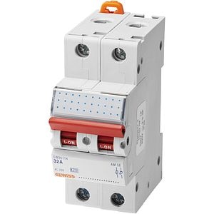 Separator GEWISS GW96114DY, bipolara, 32A, IP20, gri