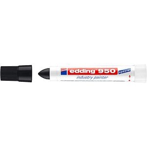 Marker permanent ceara EDDING 950, 10 mm, negru