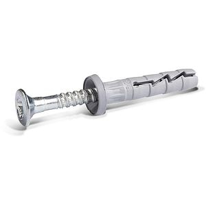 Diblu cap cilindric cu surub KOELNER, 8 x 80 mm, 50 buc, argintiu