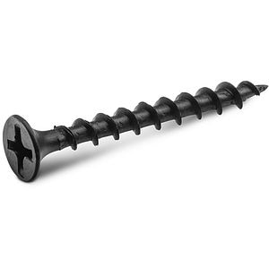 Surub autofiletant pentru substraturi din lemn KOELNER, 3.5 x 25 mm, 1000 buc, negru