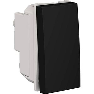 Intrerupator cu revenire HIMEL, incastrat, 10A, 1 modul, negru