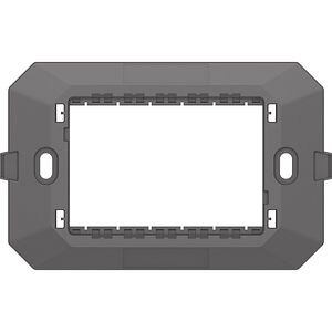 Suport fixare HIMEL Flexo, 3 module, 118 x 10 x 72.5mm, negru