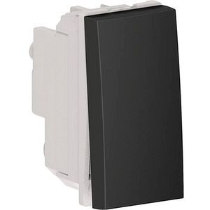 Intrerupator cap-scara HIMEL, incastrat, 16A, 1 modul, negru