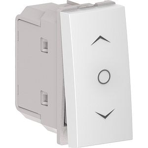 Intrerupator draperie HIMEL, incastrat, 10A, 1 modul, alb