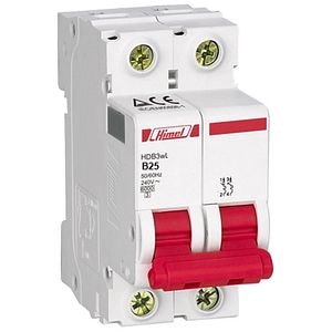 Siguranta automata HIMEL, 2P, 25A, curba B, 4.5kA