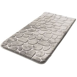 Covoras baie FRANDIS 195674, 50 x 80 cm, model pietre, bej