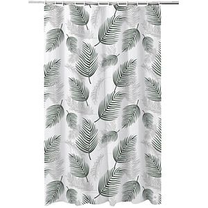 Perdea dus FRANDIS 195079, Feuilles, poliester, 180 x 200 cm, alb