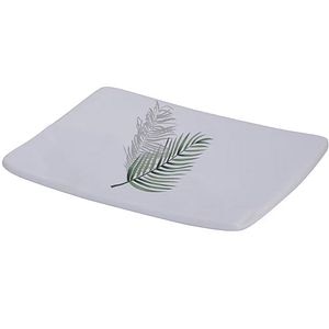 Savoniera FRANDIS 196165, Feuilles, ceramica, alb