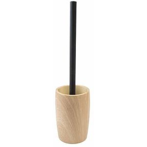 Set perie toaleta FRANDIS 196671, aspect lemn, bej