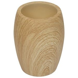 Pahar baie FRANDIS 196669, polirasina, efect lemn, bej