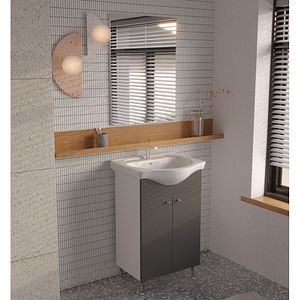 Set mobilier baie SANITOP Joy, 60 cm, gri