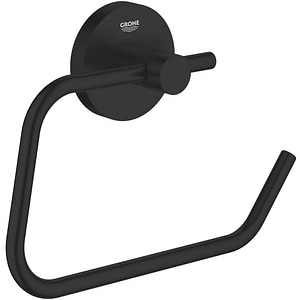 Suport hartie igienica GROHE Essentials 1024722430, metal, negru
