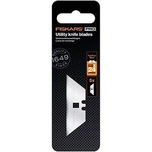 Lame cutit utilitar FISKARS CarbonMax, 5 buc, otel inoxidabil, argintiu