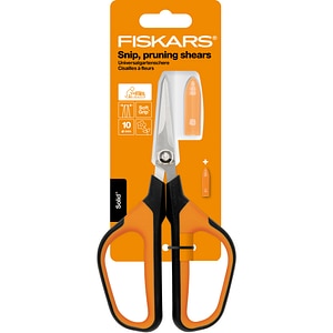 Foarfeca micro-tip FISKARS SP15 Solid, otel inoxidabil, negru