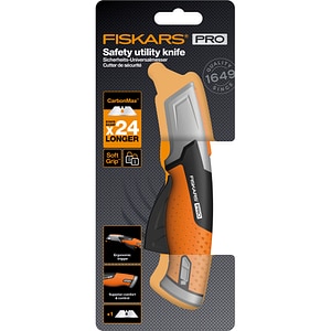 Cutit utilitar FISKARS CarbonMax, metal, negru