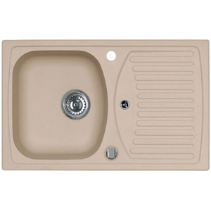 Chiuveta bucatarie ALVEUS Record 30, 1 cuva, picurator reversibil, compozit granit, bej