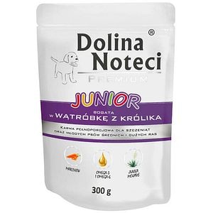Hrana umeda pentru caini DOLINA NOTECI Premium, Junior, Iepure, 10 x 300 g