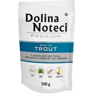 Hrana umeda pentru caini DOLINA NOTECI, Adult, Pastrav, 10 x 500 g