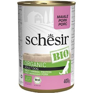 Hrana umeda pentru caini SCHESIR Bio, Adult, Pui, 400 g