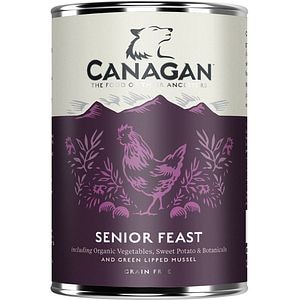 Hrana umeda pentru caini CANAGAN Grain Free, Senior, Pui, 6 x 400 g