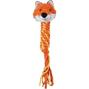 Jucarie interactiva pentru caini KONG Fox M, poliester, multicolor