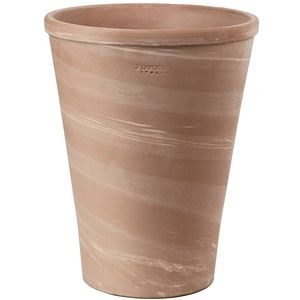 Ghiveci DEROMA Duo Long Tom, D25 cm, maro deschis