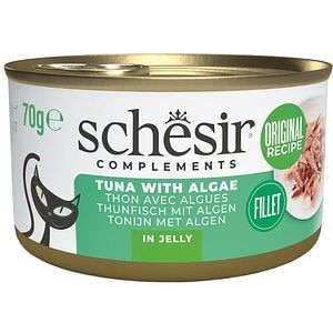 Hrana umeda pentru pisici SCHESIR, Adult, Ton si Alge in aspic, 70 g