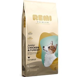 Hrana uscata pentru caini REMI PREMIUM, Small, Junior, Curcan, 8 kg