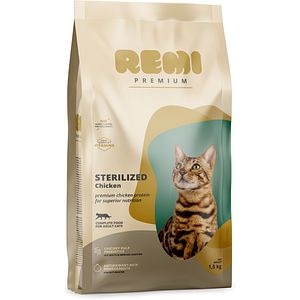 Hrana uscata pentru pisici REMI PREMIUM Sterilized, Adult, Pui, 1.5 kg