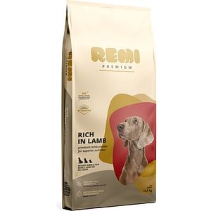 Hrana uscata pentru caini REMI PREMIUM, Adult, Miel, 12.5 kg