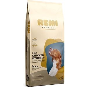 Hrana uscata pentru caini REMI PREMIUM Lite, Adult, Curcan, 12.5 kg