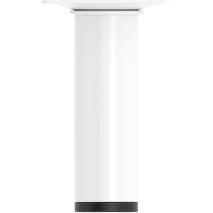 Picior mobila 401, otel, 10 cm, alb