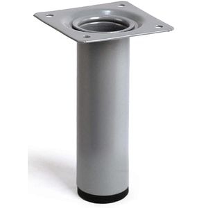 Picior mobila 401, otel, 10 cm, gri