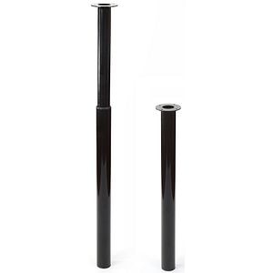 Picior mobila 401E, otel, 71 cm, negru