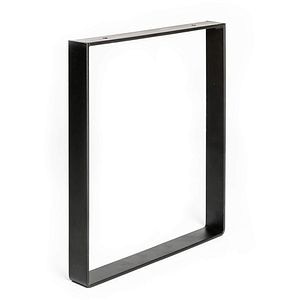 Picior masa stil industrial, 38.5 x 35 x 4 cm, rectangular, negru