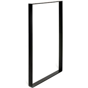 Picior masa stil industrial, 71 x 38.5 x 4 cm, rectangular, negru