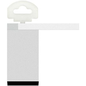 Picior mobila 972, ABS, 6 cm, alb