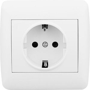 Priza Schuko 16A 250V, alba  • Bodner