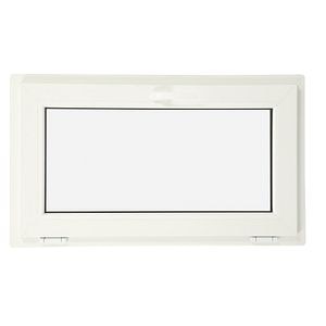 Fereastra termopan PVC, geam Clar + Low-E, alb, 4 camere, 96 x 56 cm, simpla deschidere, batanta • Extruplast